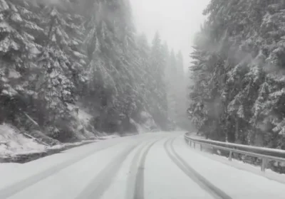 СНЯГ ТРУПА В ТАЗИ ЧАСТ ОТ СТРАНАТА, ШОФЬОРИ ПРЕДУПРЕЖДАВАТ ЗА ПЪТЯ / СНИМКИ